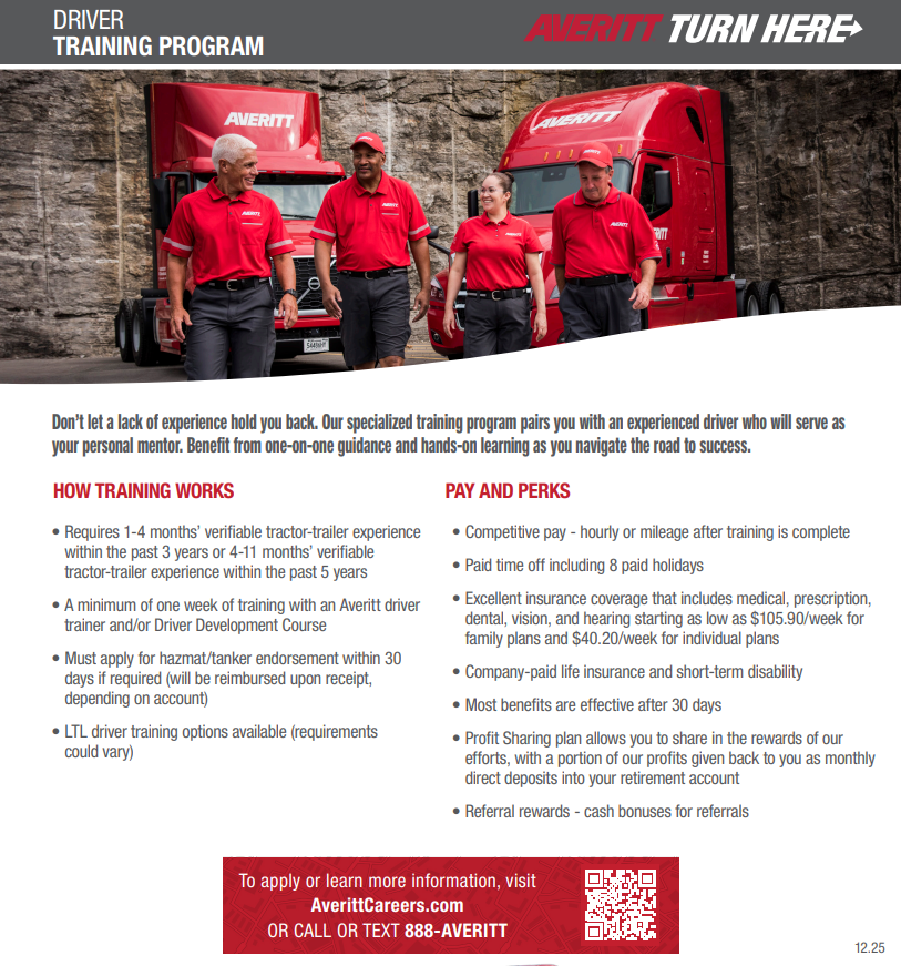 Experienced CDL-A image 2026 update