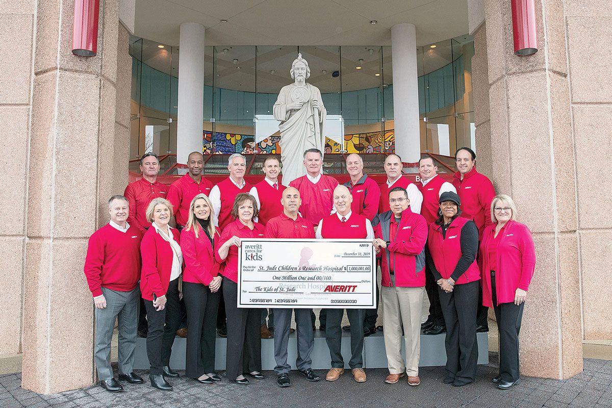 AverittCaresForKids_2019donation_StJude