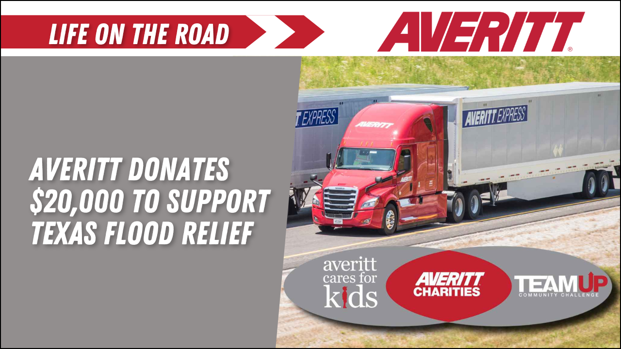 Averitt Donates $20,000 to Support Texas Flood Relief